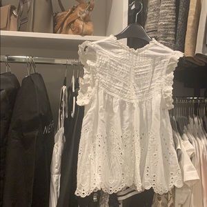 Zara white cotton blouse